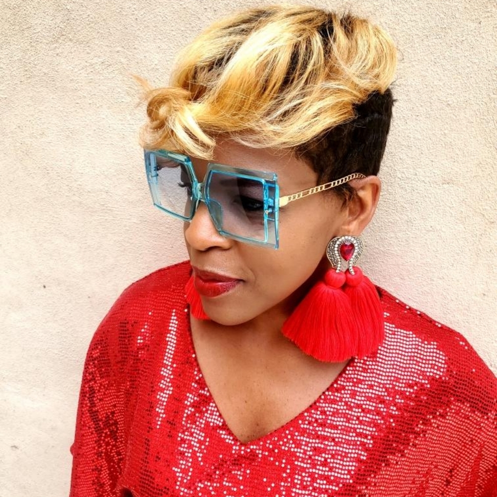 Sky blue sunglasses